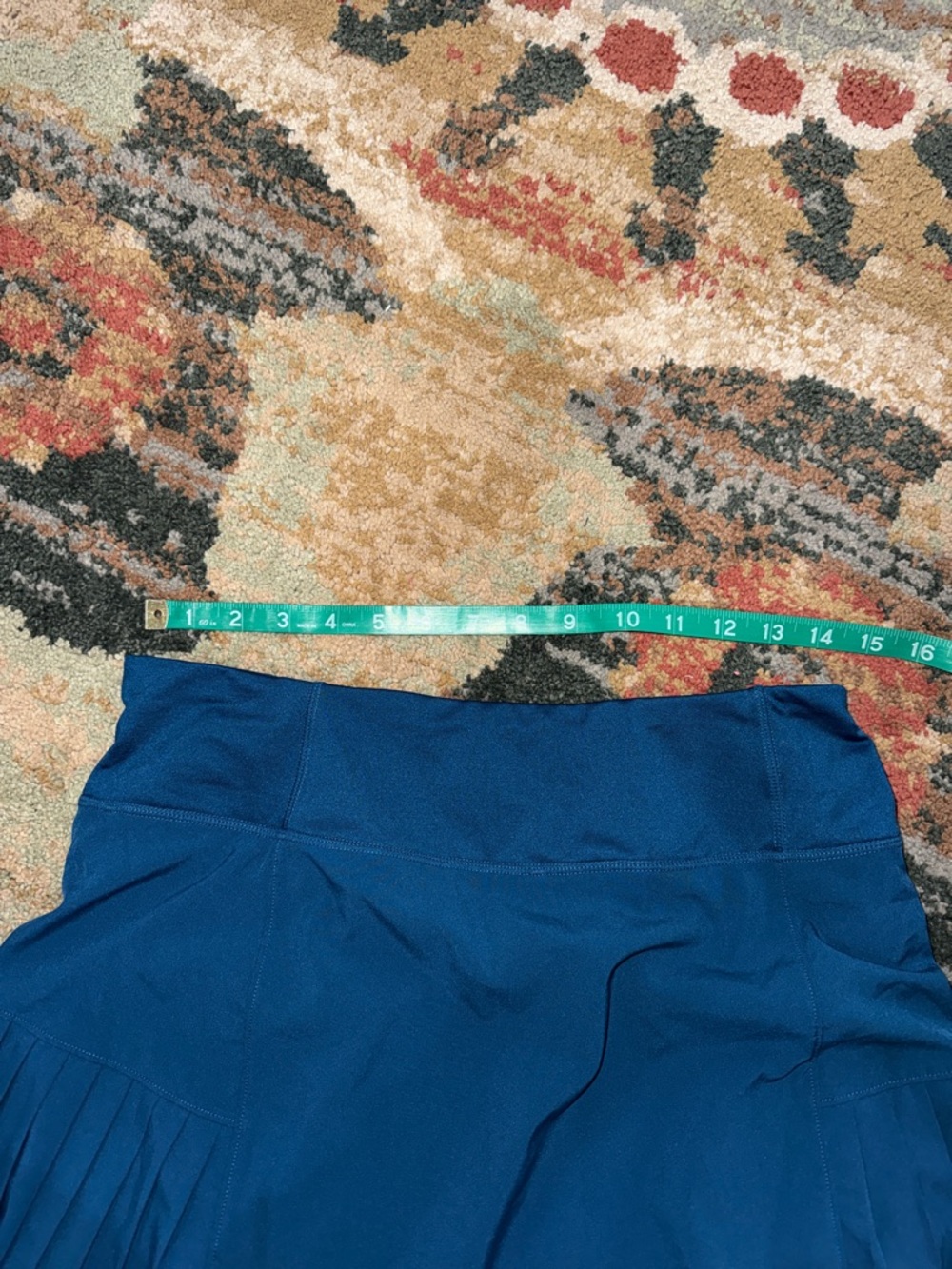 Women's Pleated Athletic Skirts - Black & Blue - Picture 5 of 7